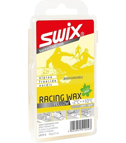 Amazon.com: Swix UR10 Yellow Bio Degradable Racing Glide Wax for